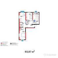 Бигвилль Grand Park — 3-ком 93.9 м² (от 31,821,930 тг)