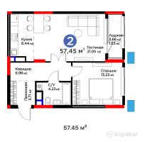 Бигвилль Sapa.4YOU — 2-ком 57.5 м² (от 29,356,950 тг)