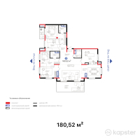 ЖК Hyde Park Shymkent — 5-ком 180.5 м² (от 161,204,360 тг)