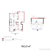 ЖК Hyde Park Shymkent — 5-ком 192.2 м² (от 174,911,100 тг)