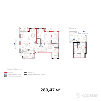 ЖК Hyde Park Shymkent — 5-ком 283.5 м² (от 244,634,610 тг)