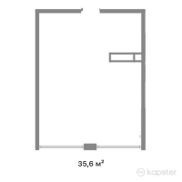 ЖК Alatau Plus — 1-ком 35.6 м² (от 16,122,777 тг)