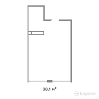 ЖК Alatau Plus — 1-ком 38.1 м² (от 17,254,994 тг)