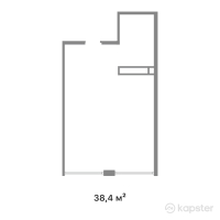 ЖК Alatau Plus — 1-ком 38.4 м² (от 17,390,860 тг)