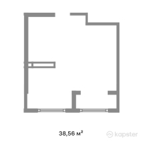 ЖК Kenesary — 1-ком 38.6 м² (от 14,382,880 тг)