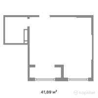 ЖК Kenesary — 1-ком 41.9 м² (от 15,624,970 тг)