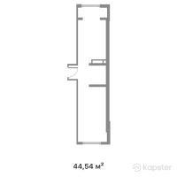 ЖК Kenesary — 1-ком 44.5 м² (от 16,613,420 тг)