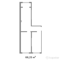 ЖК Kenesary — 2-ком 66.3 м² (от 24,711,250 тг)