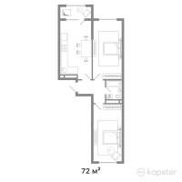 ЖК Ulytau — 2-ком 72 м² (от 26,363,664 тг)