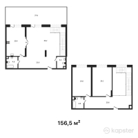 ЖК Belgravia — 3-ком 156.5 м² (от 115,966,500 тг)