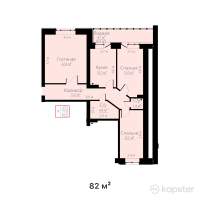 ЖК Tabigat — 3-ком 82 м² (от 21,320,000 тг)