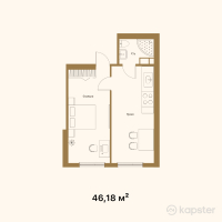 ЖК New Life — 1-ком 46,2 м² (null)