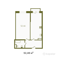 ЖК Buta Fenomen — 2-ком 52.5 м² (от 25,705,400 тг)