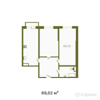 ЖК Buta Fenomen — 2-ком 69 м² (от 32,784,500 тг)