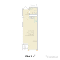 ЖК Millennium Park — 1-ком 29 м² (от 19,396,500 тг)
