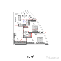 ЖК Blue Waters — 3-ком 80 м² (от 47,200,000 тг)