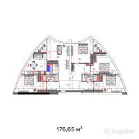 ЖК Blue Waters — 5-ком 176.7 м² (от 104,223,500 тг)