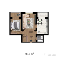 ЖК Astana Premium — 2-ком 96.6 м² (от 26,082,000 тг)