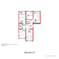 ЖК Arena.Lite — 4-ком 100.6 м² (от 37,035,520 тг)