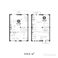 КГ Regis Hills — 5-ком 213.5 м² (от 298,900,000 тг)