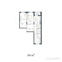 ЖК Sardar Family — 3-ком 84 м² (от 28,560,000 тг)