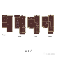 Таунхаус Remizovka Life — 5-ком 232 м² (от 153,120,000 тг)