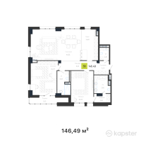 КД Baitas — 3-ком 146.5 м² (от 175,752,000 тг)