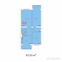 ЖК Beibitshilik — 3-ком 87.5 м² (от 14,442,450 тг)