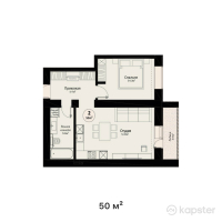 ЖК Amadina — 2-ком 50 м² (от 16,500,000 тг)