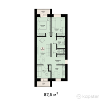 ЖК Amadina — 4-ком 87.5 м² (от 28,000,000 тг)