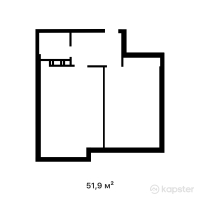 ЖК Асель — 2-ком 51,9 м² (null)