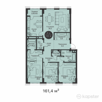 ЖК Gardens — 4-ком 161.4 м² (от 112,980,000 тг)