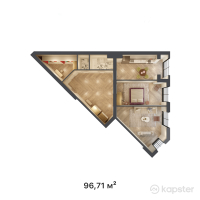 ЖК Sarmat — 3-ком 96.7 м² (от 18,278,190 тг)