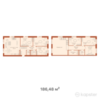 КД Paris — 5-ком 186.5 м² (от 91,375,200 тг)