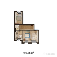 ЖК Manhattan — 3-ком 103.6 м² (от 32,100,500 тг)