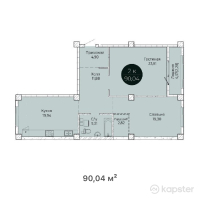 ЖК Ertis — 2-ком 90 м² (от 42,318,800 тг)