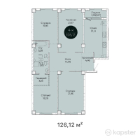 ЖК Ertis — 4-ком 126.1 м² (от 58,645,800 тг)