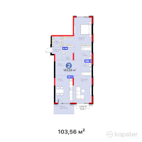 ЖК BIography — 2-ком 103.6 м² (от 136,699,200 тг)