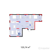 ЖК BIography — 3-ком 125.7 м² (от 162,833,300 тг)