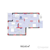 ЖК BIography — 4-ком 152.4 м² (от 203,480,700 тг)