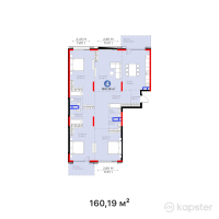 ЖК BIography — 4-ком 160.2 м² (от 208,247,000 тг)