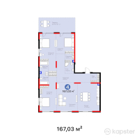 ЖК BIography — 4-ком 167 м² (от 225,490,500 тг)