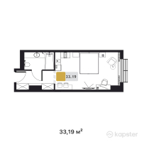 Апарт-отель Turkistan Apartments — 1-ком 33.2 м² (от 21,573,500 тг)