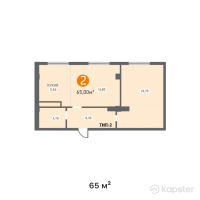 ЖК Shahar — 2-ком 65 м² (от 20,670,000 тг)