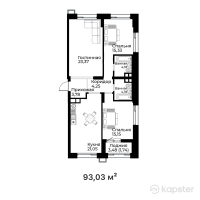 ЖК Qasiet — 3-ком 93 м² (от 45,119,550 тг)