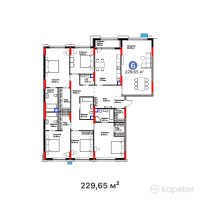 ЖК Garden View — 5-ком 229.7 м² (от 177,519,450 тг)