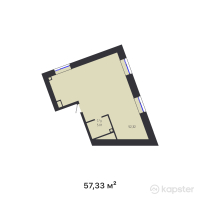 ЖК Altyn Adam — 2-ком 57.3 м² (от 32,907,420 тг)