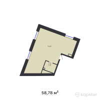 ЖК Altyn Adam — 2-ком 58.8 м² (от 33,739,720 тг)