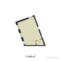 ЖК Altyn Adam — 2-ком 71.7 м² (от 39,859,640 тг)