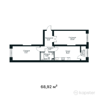 ЖК Tandau — 2-ком 68.9 м² (от 31,427,520 тг)